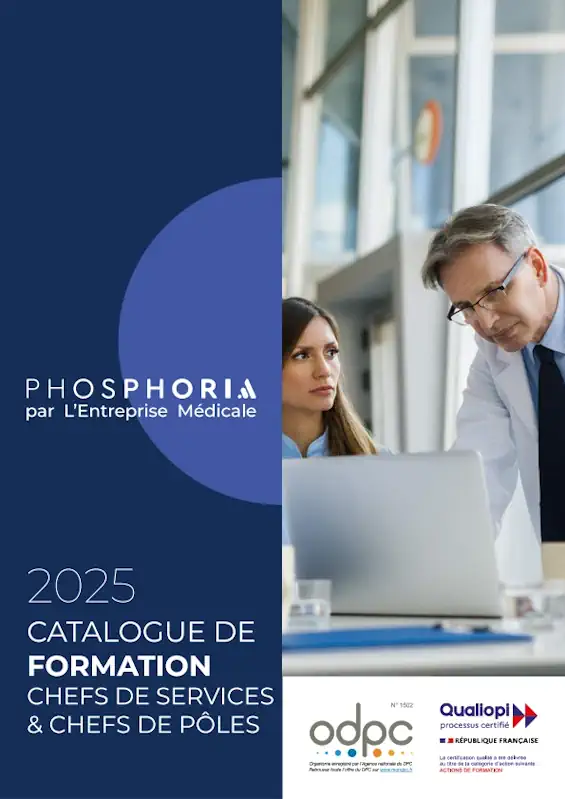 Catalogue Phosphoria 2025 des formations pour les chefs de service et chefs de pôles du secteur santé